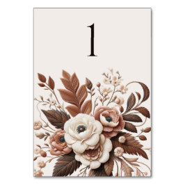 国モダンエレガント西部 – フローラ テーブルナンバー