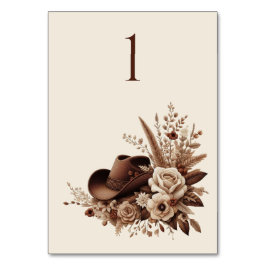 国モダンエレガント西部 – フローラ テーブルナンバー