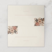 国モダンエレガント西部 – フローラ プレイスカード (外部開封)