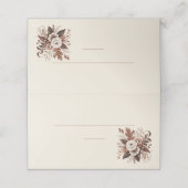 国モダンエレガント西部 – フローラ プレイスカード (外部開封)