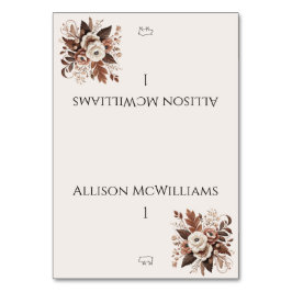 国モダンエレガント西部 – フローラ – ポークのアイコン テーブルナンバー