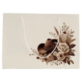 国モダンエレガント西部 – フローラ ラージペーパーバッグ (裏面)