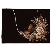 国モダンエレガント西部 – フローラ ラージペーパーバッグ (裏面)