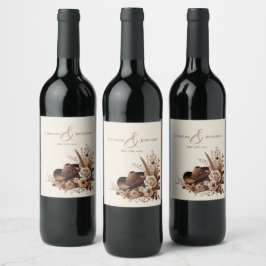 国モダンエレガント西部 – フローラ ワインラベル