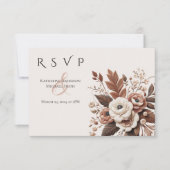 国モダンエレガント西部 – フローラ 出欠カード (正面)