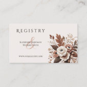 国モダンエレガント西部 – フローラ 名刺 (正面)