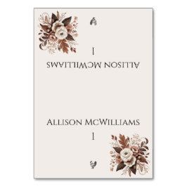 国モダンエレガント西部 – フローラ – 家きん テーブルナンバー