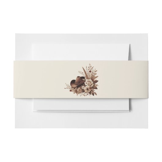 国モダンエレガント西部 – フローラ 招待状ベリーバンド (正面例)