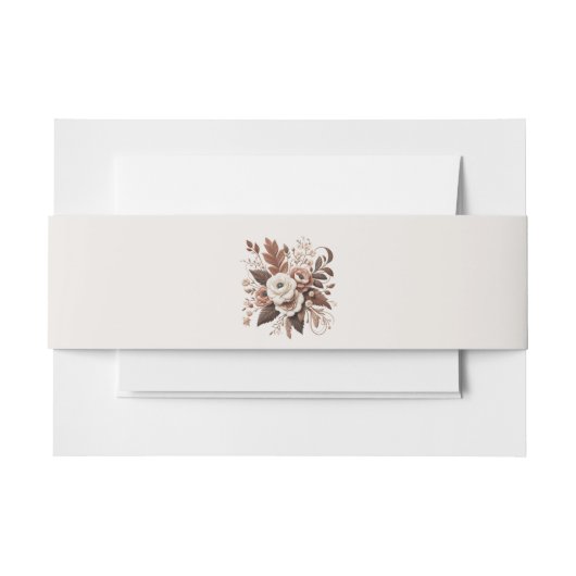 国モダンエレガント西部 – フローラ 招待状ベリーバンド (正面例)