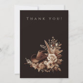 国モダンエレガント西部 – フローラ 招待状 (裏面)