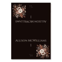 国モダンエレガント西部 – フローラ – 肉アイコン テーブルナンバー