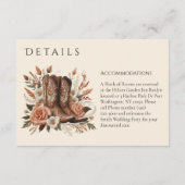 国モダンエレガント西 – 花囲い エンクロージャーカード (裏面)