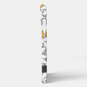 国モダンコテージデイジー花柄 iPhoneケース (左側面)