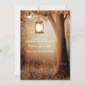 国モダンツリー文字列ラ素朴イ結婚ト 招待状 (裏面)