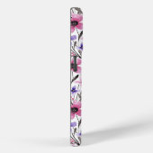 国モダンピンク紫フローラ水色 Case-Mate iPhoneケース (裏面 / 右)