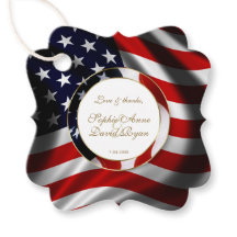 国モダン国エレガント旗金ゴールド結婚