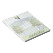 国ユニークテーマのロ企業のゴが並ぶ ノートパッド (アングル)