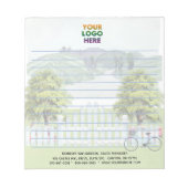 国ユニークテーマのロ企業のゴが並ぶ ノートパッド (正面)