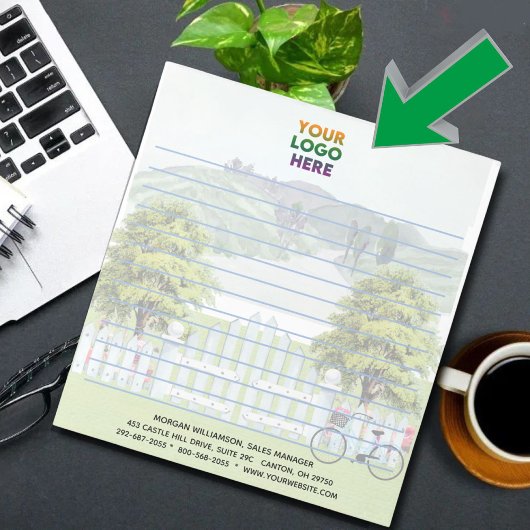 国ユニークテーマのロ企業のゴが並ぶ ノートパッド