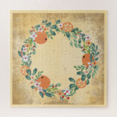 国リース伝統的ヴィンテージエレガントフローラ ジグソーパズル (横)
