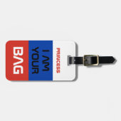 国ロシアの旗とロシア旅行/パーソナライズされたバッグ ラゲッジタグ (正面横)