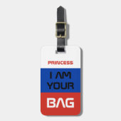 国ロシアの旗とロシア旅行/パーソナライズされたバッグ ラゲッジタグ (正面縦)