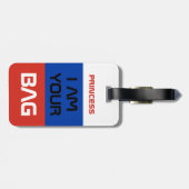 国ロシアの旗とロシア旅行/パーソナライズされたバッグ ラゲッジタグ (裏面横)