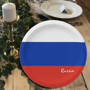 国ロシアの旗プレート,パーティー,スポーツ,ロシア ペーパープレート
