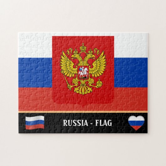 国ロシアの旗ロシアの/ロシア ジグソーパズル (横)