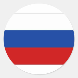 国ロシアの旗 ラウンドシール