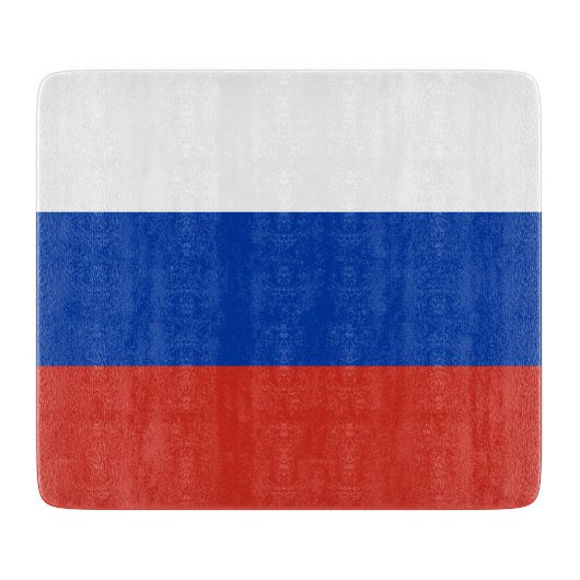 国ロシアの旗（ロシア） カッティングボード (正面)