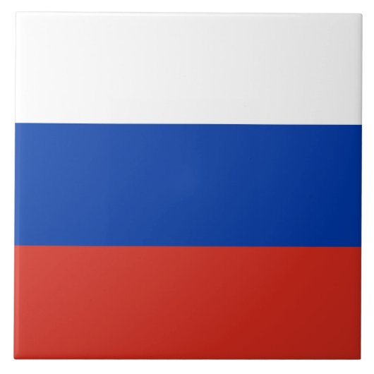 国ロシアの旗(ロシア) タイル (正面)