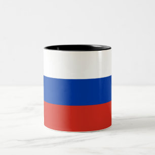 国ロシアの旗（ロシア） ツートーンマグカップ