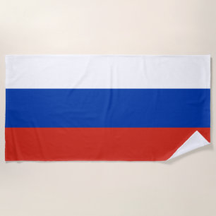 国ロシアの旗(ロシア) ビーチタオル
