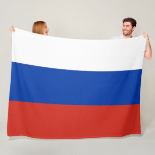 国ロシアの旗（ロシア） フリースブランケット