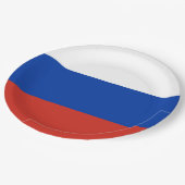 国ロシアの旗（ロシア） ペーパープレート (アングル)