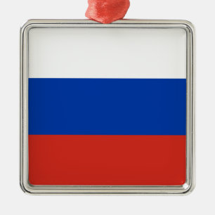 国ロシアの旗(ロシア) メタルオーナメント