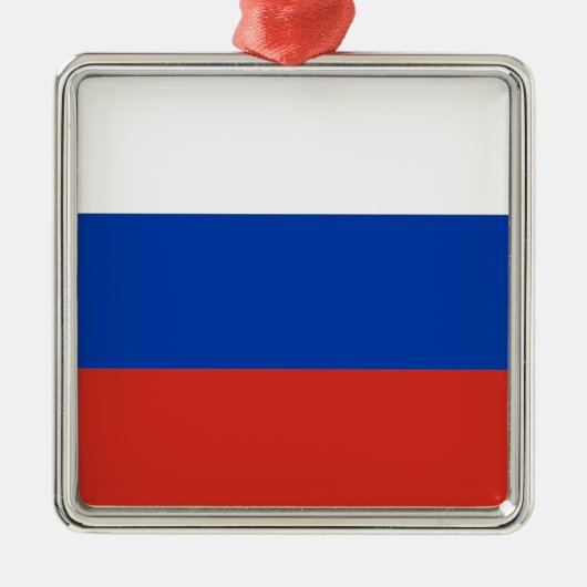 国ロシアの旗（ロシア） メタルオーナメント (正面)