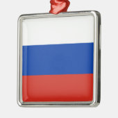国ロシアの旗（ロシア） メタルオーナメント (左)
