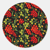 国ロシアの模様 ラウンドシール (正面)