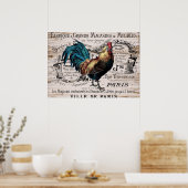 国ヴィンテージの鶏の懐かしいポスター ポスター (キッチン)