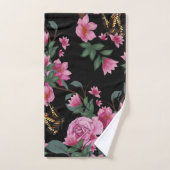 国ヴィンテージフローラバタフライタオルセット バスタオルセット (ハンドタオル)