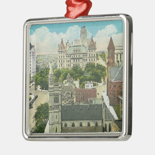 国会および役人の外観 メタルオーナメント (左)