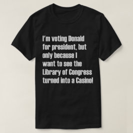 国会図書館はカジノに回りました Tシャツ