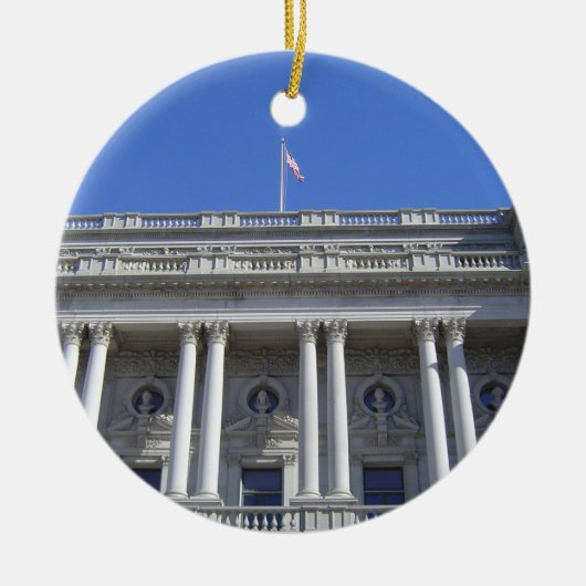 国会図書館 セラミックオーナメント (正面)