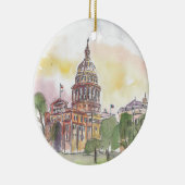国会議事堂が付いているオースティンテキサス州 セラミックオーナメント (右)
