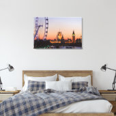 国会議事堂とロンドンアイ キャンバスプリント (インサイチュ (寝室))