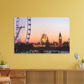 国会議事堂とロンドンアイ キャンバスプリント (インサイチュ (リビング))