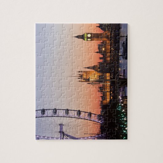 国会議事堂とロンドンアイ ジグソーパズル (縦)