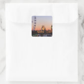 国会議事堂とロンドンアイ スクエアシール (バッグ)